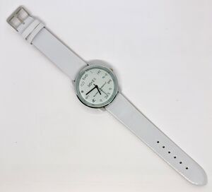 Vtg Unisex Math Themed Watch Silver Face #1111
